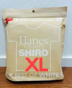 新品 Hanes T-SHIRTS SHIRO ヘインズ Tシャツ XL 半袖p