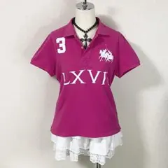 y2k ラルフローレン ビッグポニー ポロシャツ 平成ギャル 平成女児 ピンク系