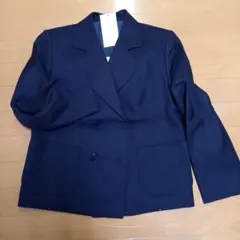 ネイビー ダブル ブレザー155A