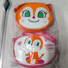ドキンちゃん フェイスショルダーバッグ 2種セット★ 新品 미사용 ★