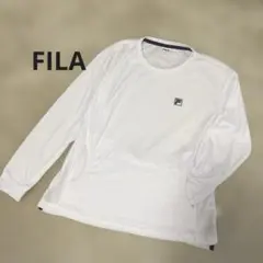 ★未使用品★FILA ホワイト 長袖 Tシャツ Lサイズ