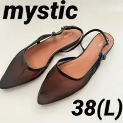 mystic ミスティック チュール バック ストラップ サンダル 38 黒のサムネイル