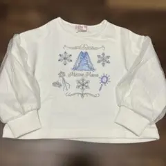 メゾピアノ　スノークイーンモチーフトレーナー　　アナと雪の女王　エルサ　100のサムネイル
