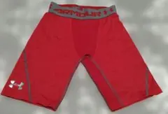 12/25まで限定価格！Under Armour赤レッド　スパッツ定価6000円