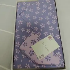 桜の花模様 風呂敷 紫色とピンク