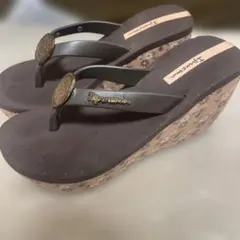 Ipanema ウェッジソール トングサンダル ブラウンのサムネイル