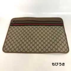 GUCCI グッチ ビンテージ クラッチバッグ GGスプリーム シェリーライン
