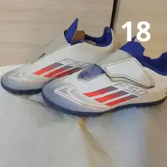 トレーニングシューズ サイズ18 ホワイト/レッド/ブルー