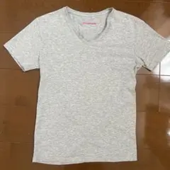 ZARA BASIC Vネック Tシャツ グレーのサムネイル