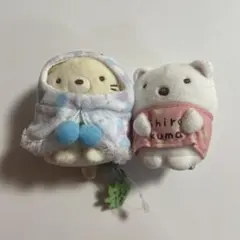 すみっコぐらし　てのりぬいぐるみ　ねこ　ポンチョ　しろくま