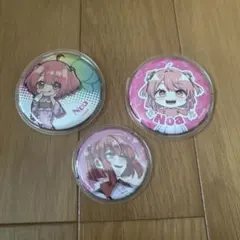 カラフルピーチのあ　缶バッジ 3個セット