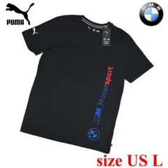 新品　PUMA　US Lサイズ　プーマ　BMW MM　ロゴティー　ブラック　黒のサムネイル