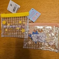 【新品未使用】ちいかわ ミニメッシュポーチ 2種セット★キャンドゥ　セリア★