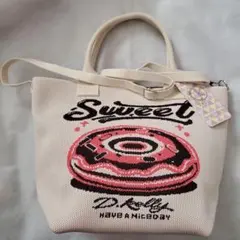 新品未使用❣️D.KELLYドーナツ刺繍 トートバッグ