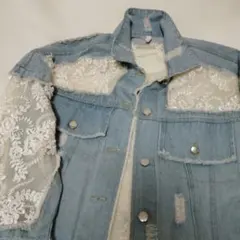 レースライトデニムジャケット