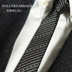 タグ付き美品✨DOLCE & GABBANA ネクタイ エンブレム ナロータイ