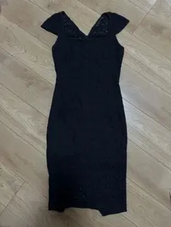 ZARA BASIC ブラック レースワンピース　Sサイズ
