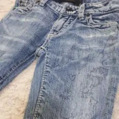 FITH フィス　落書き　デニムパンツ　Gパン　細身　120