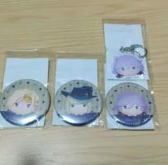 ポムフィオーレ寮 ツムツム ツイステ ハピクロ！ 缶バッジ3 アクキー1