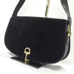 GUCCI グッチ ホースビット スエード ワンショルダーバッグ ハンドバッグ