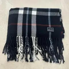 グローバルワーク マフラー ネイビー 紺色 チェック柄