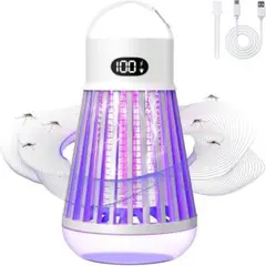 未使用品 電撃殺虫器 UV光源 蚊取り コバエ取り Type-C充電式
