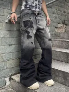 SHEIN デニムワイドパンツ