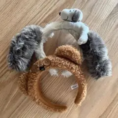 USJカチューシャ 2本セット(スヌーピー&ティム)