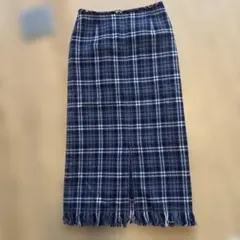 かわいいチェックロングスカート　38