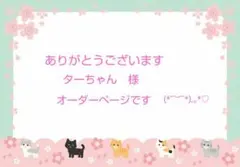 ターちゃん様　専用ページです(*^^*)