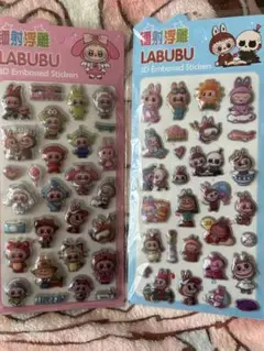 LABUBU エンボスシール 2枚セット