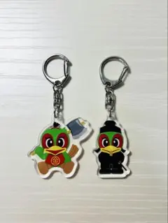 手掴みがちゃ　ご当地ファジ丸アクリルキーホルダー　和気町＆勝央町　2種セット