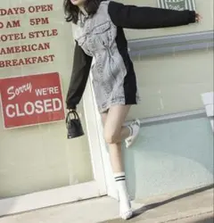 スパイラルガール デニムミニワンピース