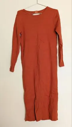 ディスコート　バックシャン　リブワンピース