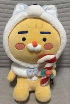 【美品】 カカオフレンズ ライアン ぬいぐるみ クリスマス エディションのサムネイル