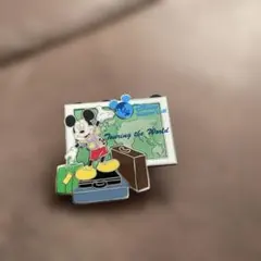 ミッキーマウス 旅行テーマ ピンバッジ