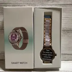 スマートウォッチ ゴールド/ピンク