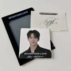 【新品】seventeen cafe Jun ジュン　セブチ　コースター　シール