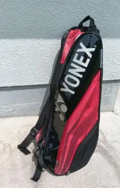 YONEX　6本用ラケットバッグ リュック　ブラック×レッド