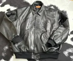 極美品】Schott ショット ラムレザージャケット バワリー MA1 紺 L