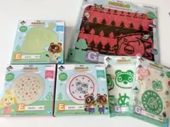 どうぶつの森 一番くじ 8点セット まめざら ハンドタオル ジッパーバッグ どうぶつの森 一番くじ 8点セット まめざら ハンドタオル ジッパー