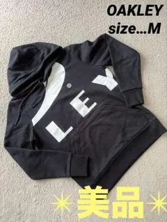 ✴︎美品✴︎ OAKLEY メンズ パーカー トレーナー 黒 M フーディー ロゴ