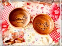 momo15様ご確認　名入れウッドボウル×2