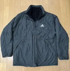 adidas ジャケット ダウン グリーン ブラック リバーシブル M 美品