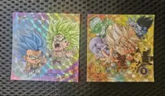 2枚セット　ドラゴンボール超戦士シールウエハース　コラボ　フュージョンワールド
