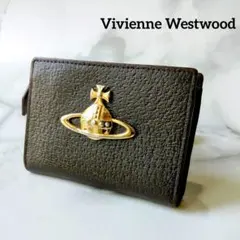 ヴィヴィアンウエストウッド コインケース 定期入れ オーブ レザー ブラウン