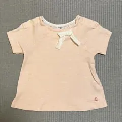プチバトー　PETIT BATEAU 半袖　トップス　24m ピンク　ボーダー