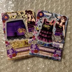 アイカツカード　セクシー　ブラックフリルタンクトップ　 紫吹蘭