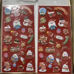 クリスマスキャラクターシール 2枚セット