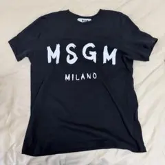 MSGM ロゴプリント Tシャツ ブラック